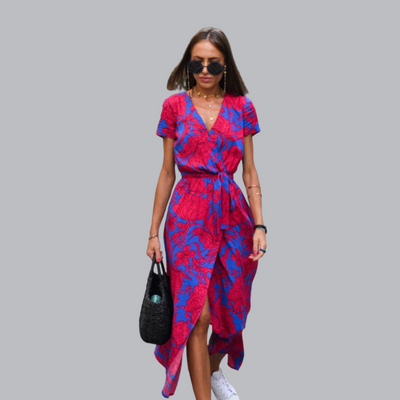 Nia™ | Sommerliches Wickelkleid mit Taillengürtel in mehreren Designs