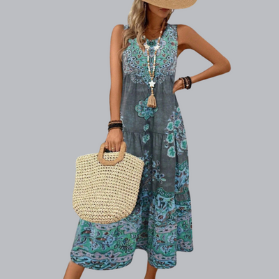 Kriemhild™ | Boho-Maxikleid mit fließender Passform