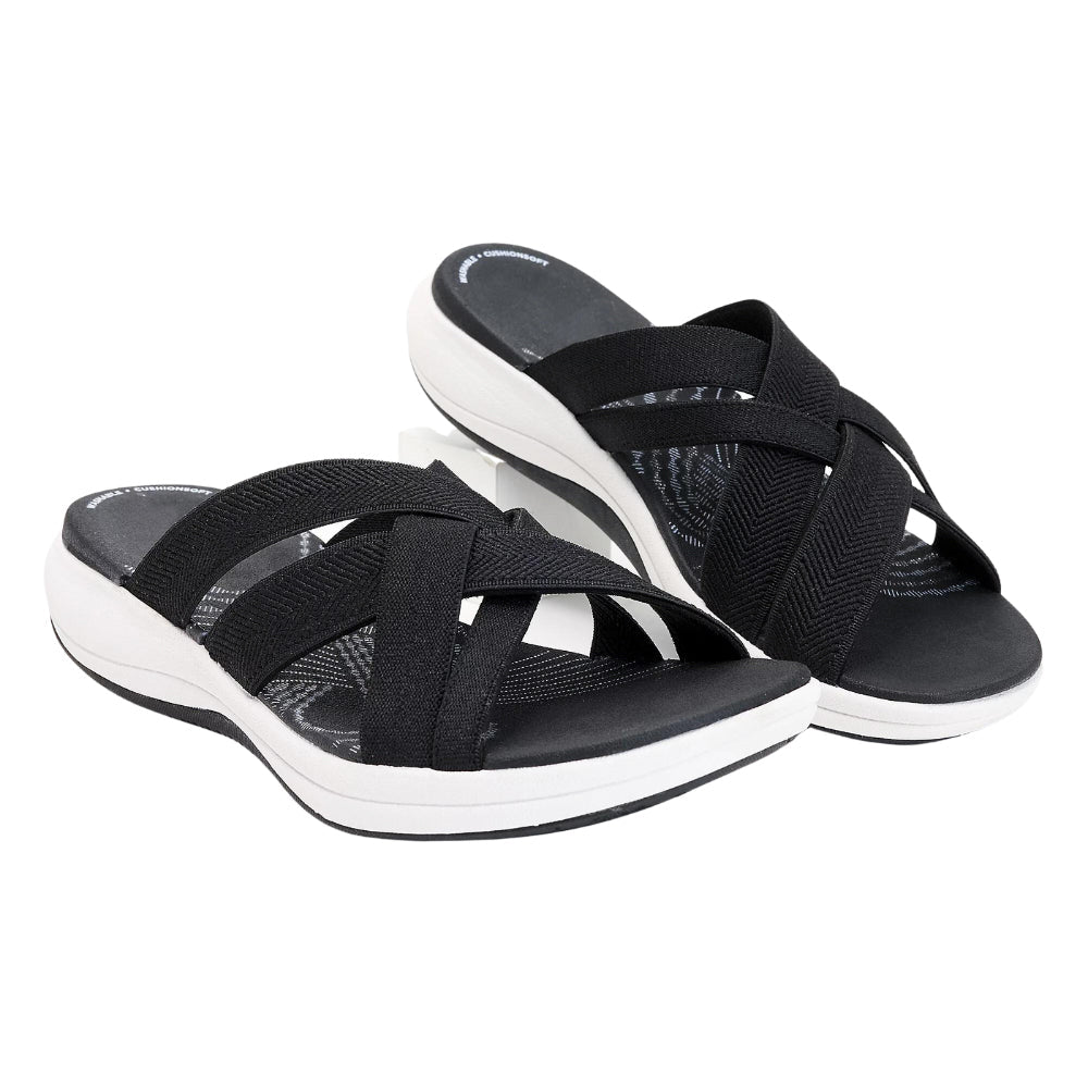 Riley - Luftige, bequeme Slip-On-Sandalen