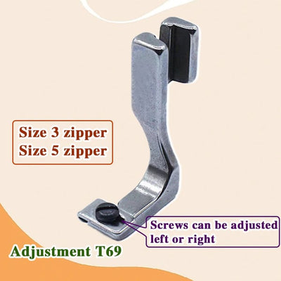 ZipFlex™ | Einstellbarer Reißverschlussfuß Nähmaschine