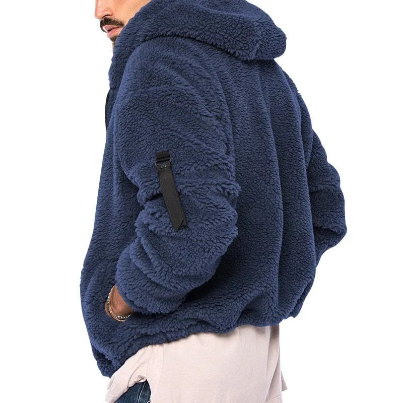 Sebastian - gemütlicher herbst/winter windbreaker mit kapuze für herren