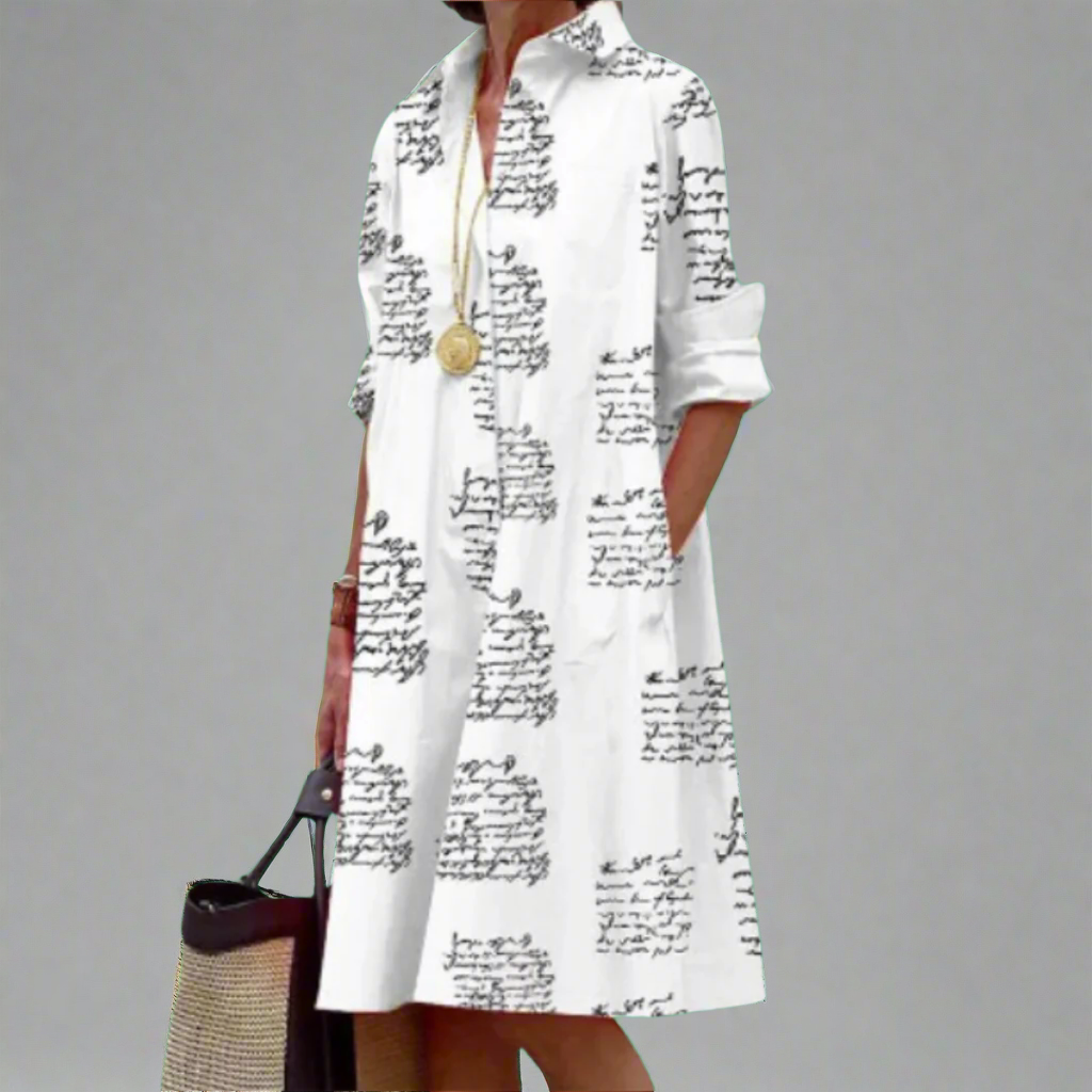 Ulla | Handgefertigtes Premium-Midikleid mit Polka-Dots