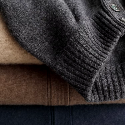 Caden | Luxuriöse Kaschmirmischung Herrenstrickjacke