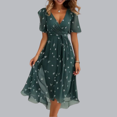 Gundhilde™ | Damenkleid mit V-Ausschnitt