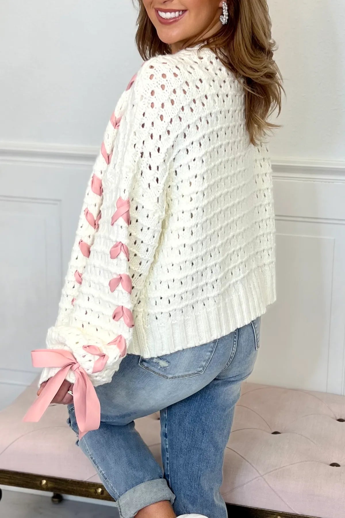 Alice Schleife Strickjacke