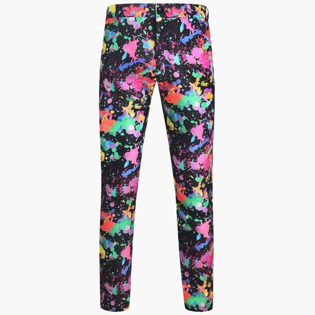 Mehrfarbiger Slim-Fit-Anzug für Herren - Moderner Look