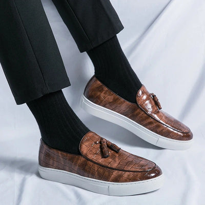 Zyrus - Herren Leder Loafers Elegant Bequem
