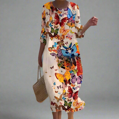 Gudula | Luftiges Maxikleid mit Blumenprint