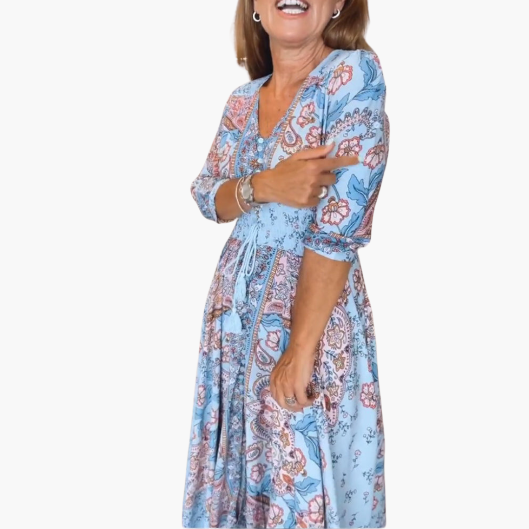 Andrea | Bohemian Flow Maxikleid