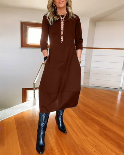 Sophia™ - Elegantes Kleid mit handgefertigten Details