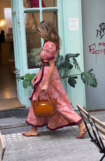 Fashionmoment® Elegantes Rosa Maxi-Kleid: Stilvoll & Feminin