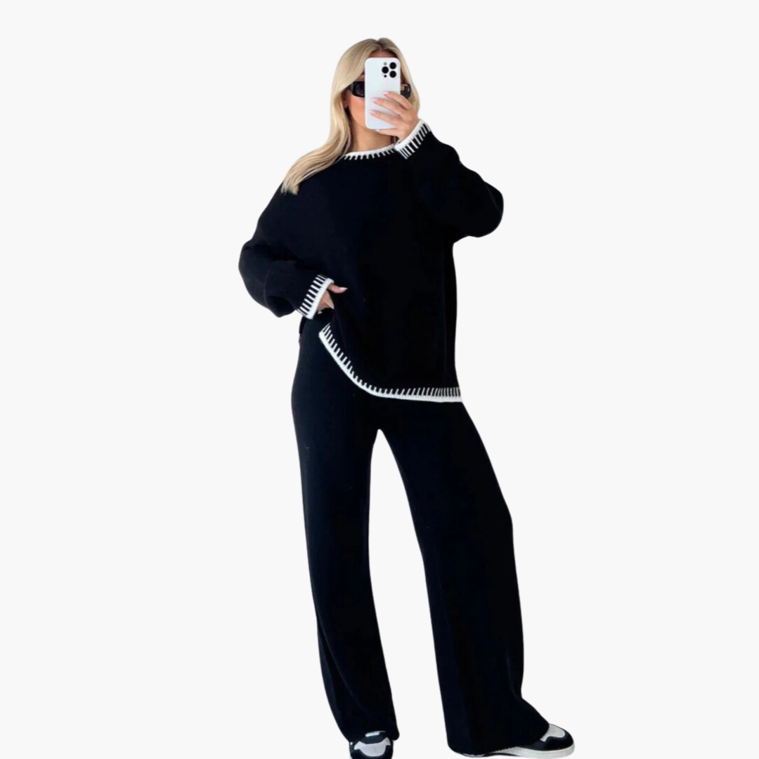 Alyssa | Gemütliches Strick-Zweiteiler-Lounge-Set