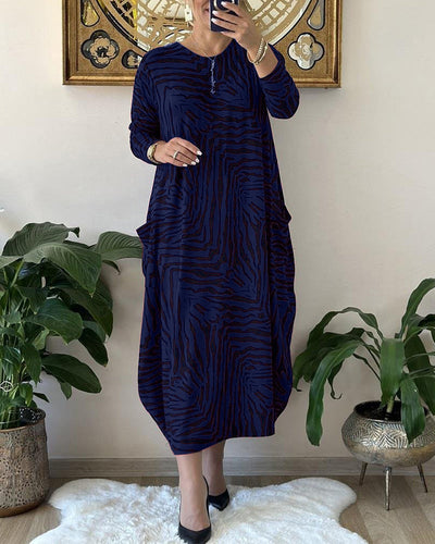 Issabella - Trendiges Bedrucktes Freizeitkleid