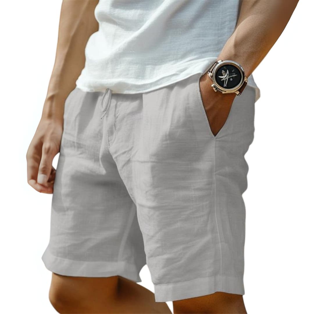 Herren Sommer Shorts mit Gummibund und Kordelzugverschluss
