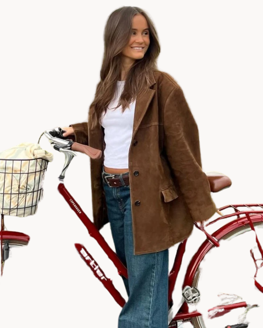 Lily | Luxuriöser Camel Wildleder Damen Blazer