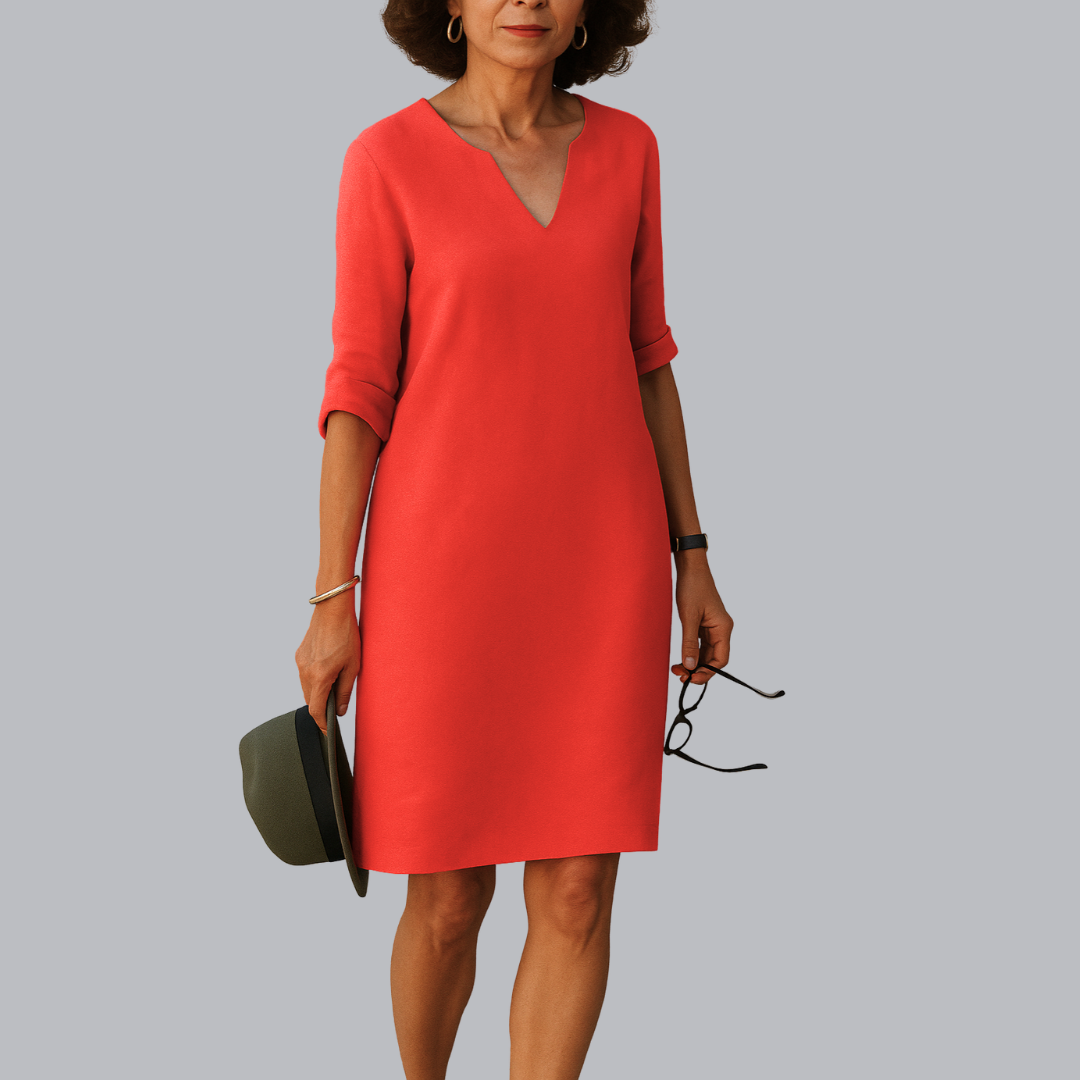 Rohesia™ | Elegantes V-Ausschnitt Kleid