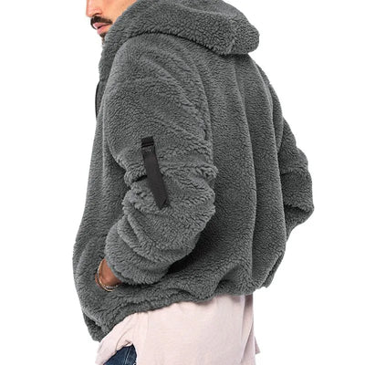 Sebastian - gemütlicher herbst/winter windbreaker mit kapuze für herren