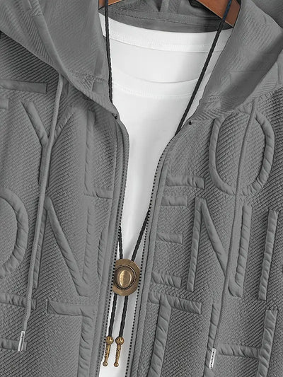 Henryk – Elegante Kurze Ärmel Kapuzen Mit Reißverschluss