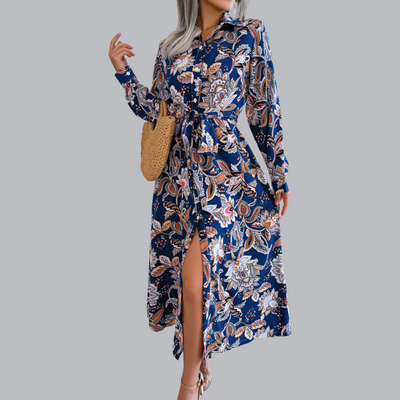 Leyla™ | Bedrucktes Hemdkleid in verschiedenen Farben