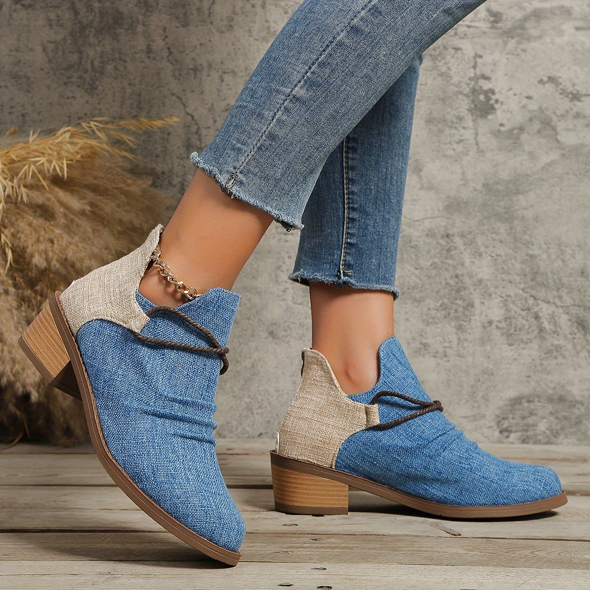 Ankle Boots mit Animal-Print | Blockabsatz | Lässig & Ausdrucksstark