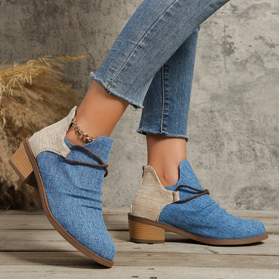 Ankle Boots mit Animal-Print | Blockabsatz | Lässig & Ausdrucksstark