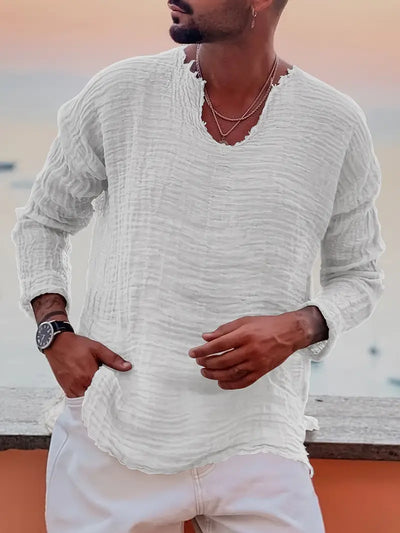 Benson - Modisches Sommer Hemd Mit Langen Ärmeln