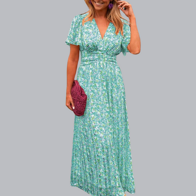 Ethelinde™ | Elegantes Maxikleid mit V-Ausschnitt