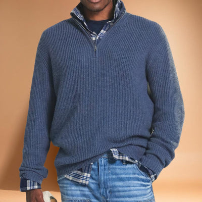 Hugo | Gestrickter Pullover mit Reißverschluss