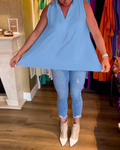 Fashionmoment® Rüschen-Top mit Revers – Trendiger Style für jeden Anlass