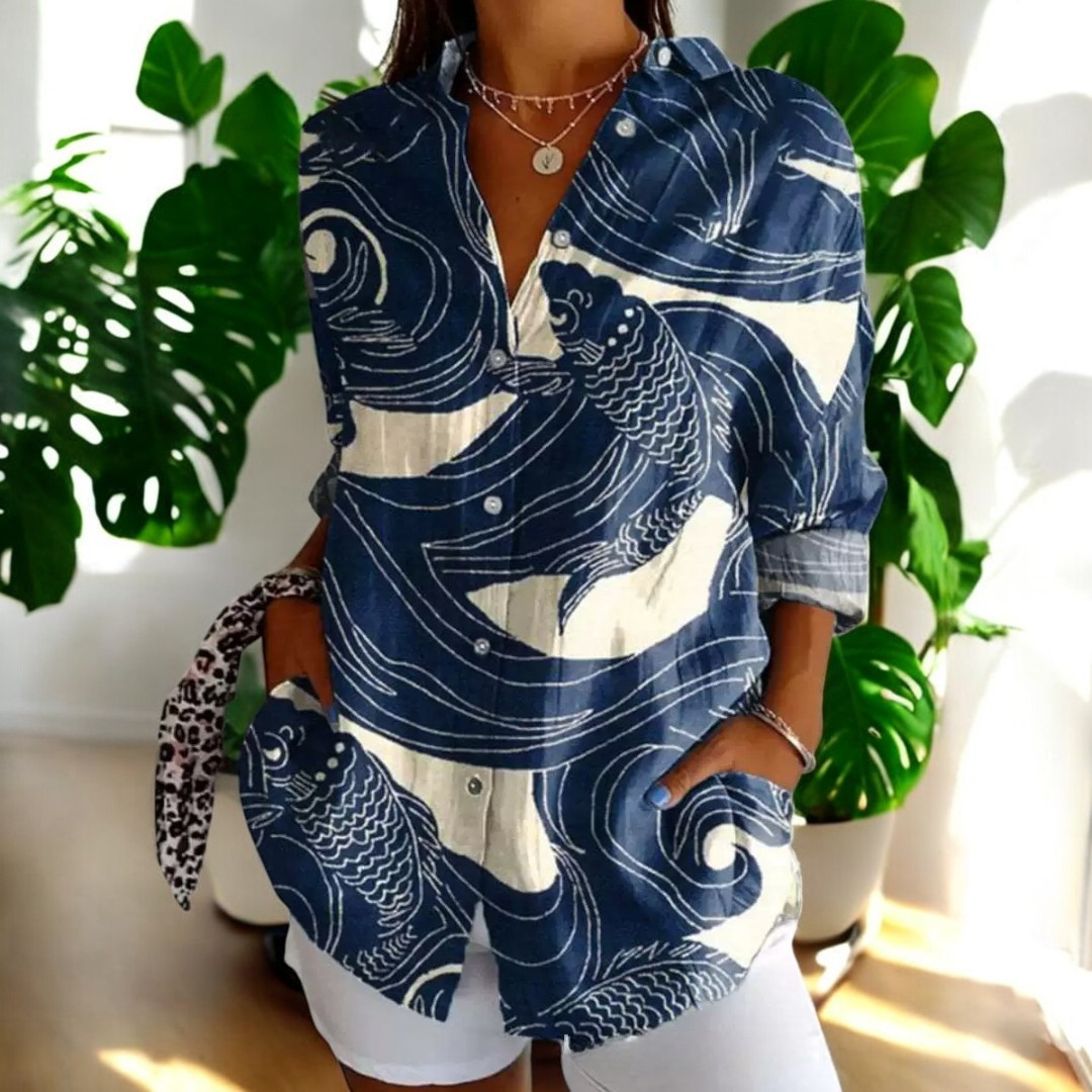 Freya - Schicke Retro-Vintage-Bluse