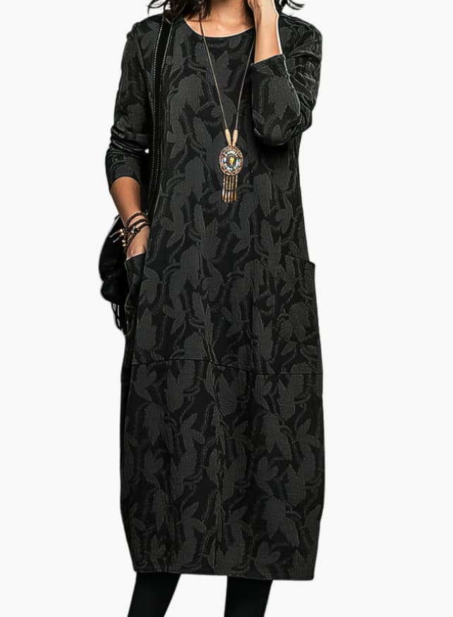 Merle | Winterkleid mit Rundhalsausschnitt