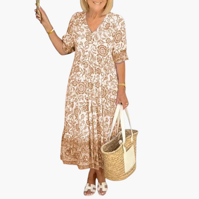 Silke | Boho-Kleid, das deinen Bauch mühelos kaschiert