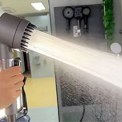 PowerDusch | Multifunktionales Hochdruck Duschkopf-Set