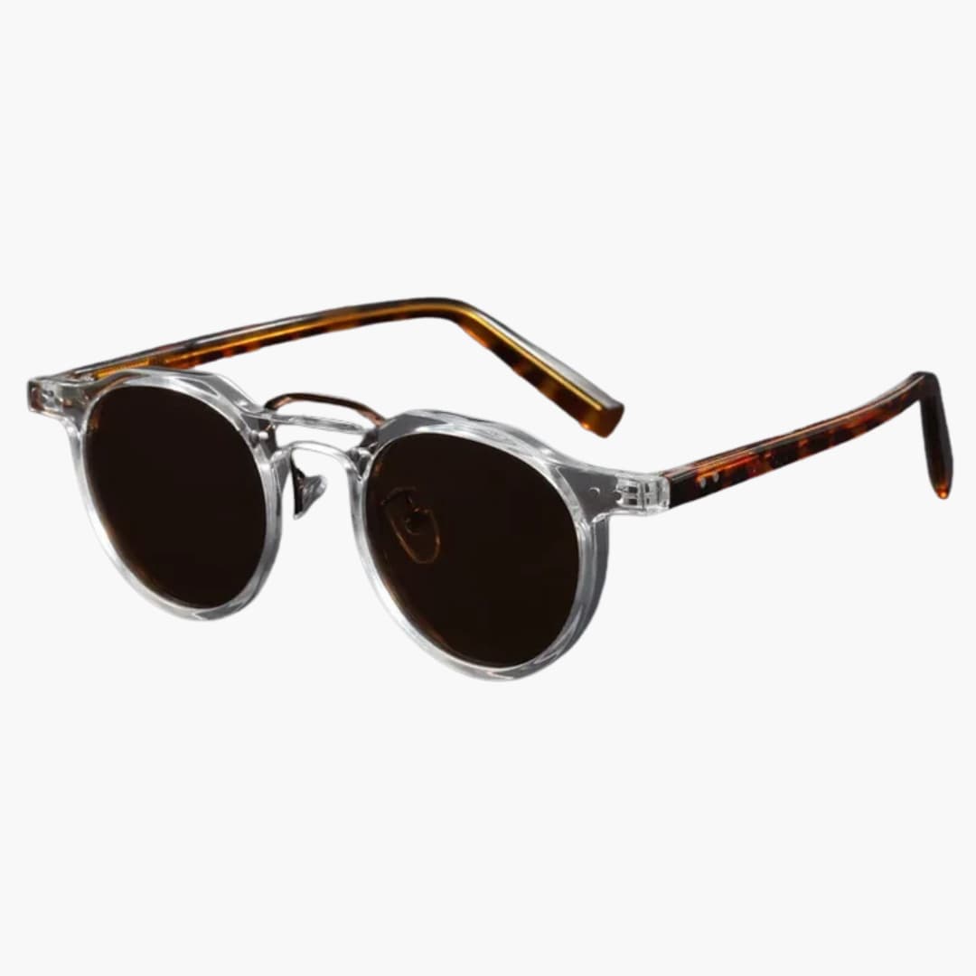 Damen Sonnenbrille rund mit UV400 Schutz und Acetatrahmen