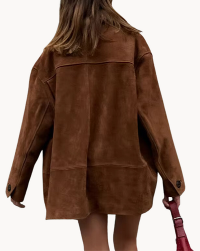 Lily | Luxuriöser Camel Wildleder Damen Blazer