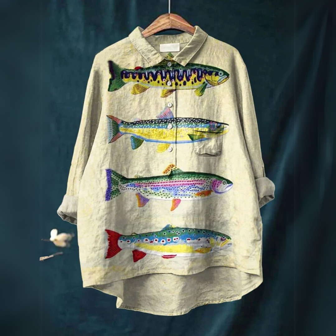Darcy™ - Fisch Kunst Shirt