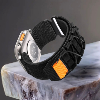 Robustes Nylon-Klettband – Kompatibel mit Apple Watch