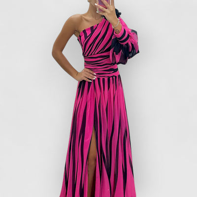 Chloe | Gestreiftes Maxikleid