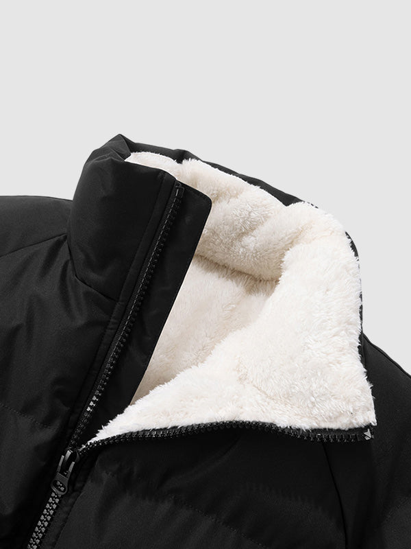 Steppjacke mit Reißverschluss | Teddy-Innenfutter | Wärmender Komfort