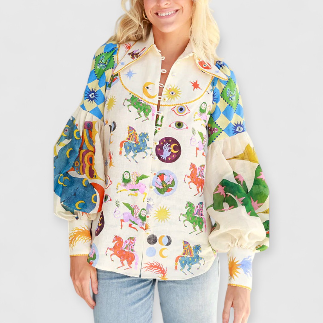 Nina | Vintage Lange Puffärmel