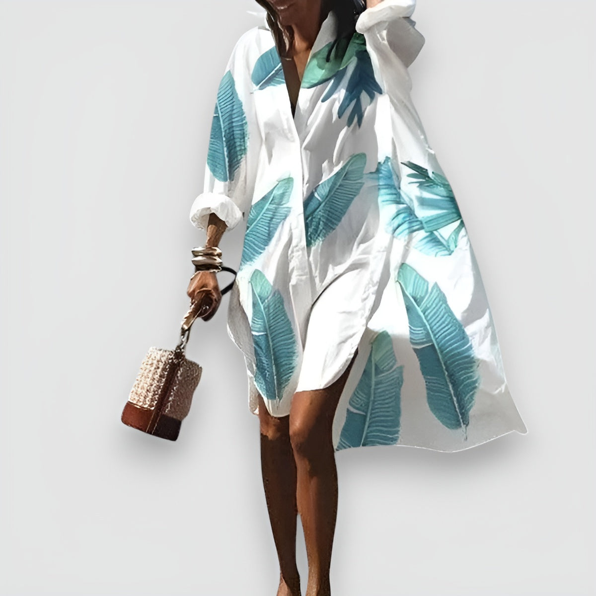 Kleid mit Print | Lockerer Schnitt | Sommerlicher Flair