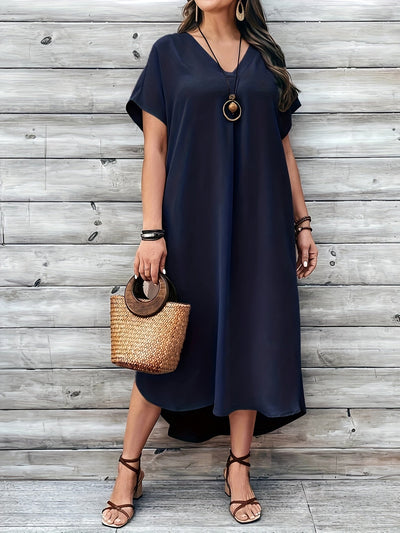 Sofia | Plus Size V-Ausschnitt-Kleid
