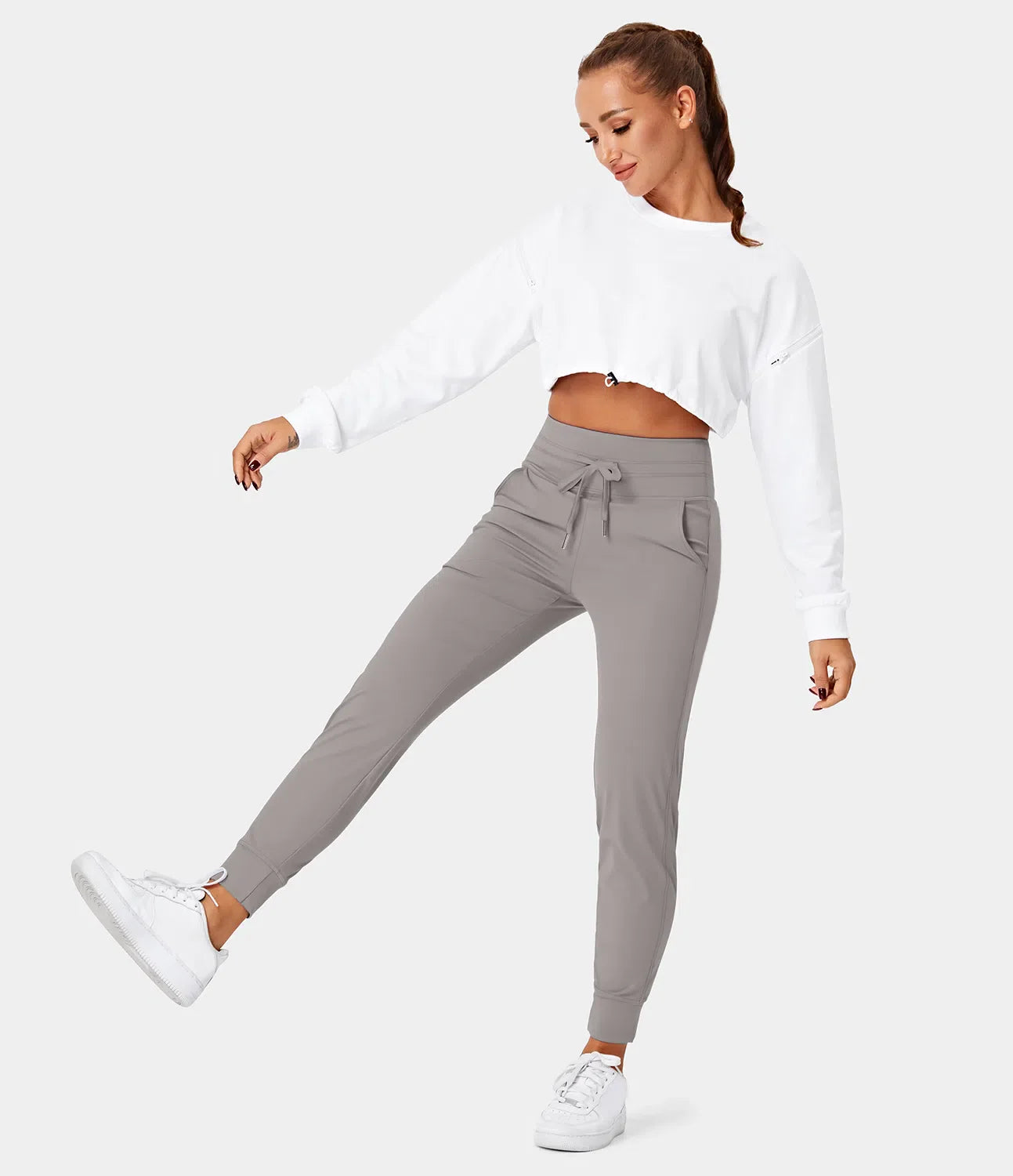 Yogahose | Mit Seitentasche und Kordelzug