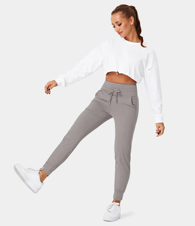 Yogahose | Mit Seitentasche und Kordelzug