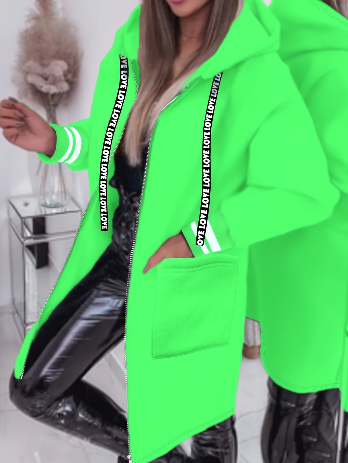 Nicola – Langärmelige Jacke Mit Seitentaschen