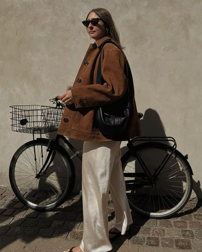 Lily | Luxuriöser Camel Wildleder Damen Blazer