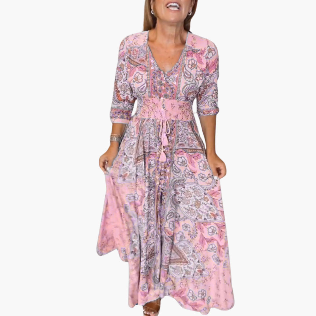 Andrea | Bohemian Flow Maxikleid
