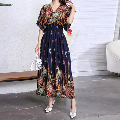 Basellia - Maxi-Kleid Retro und lässig