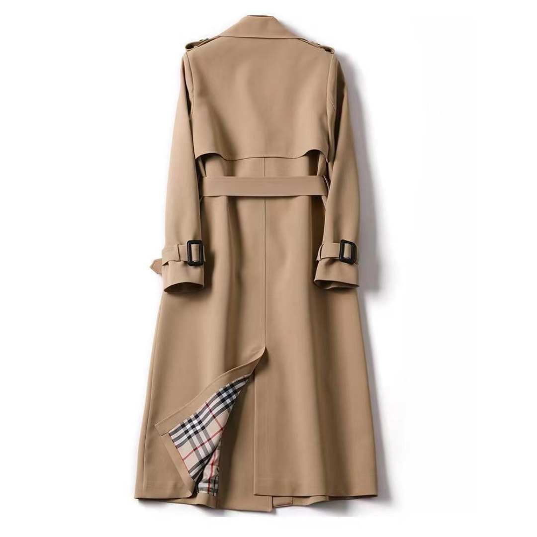 Fiona | Zeitlose Eleganz mit wasserabweisendem Stoff Damen Trenchcoat
