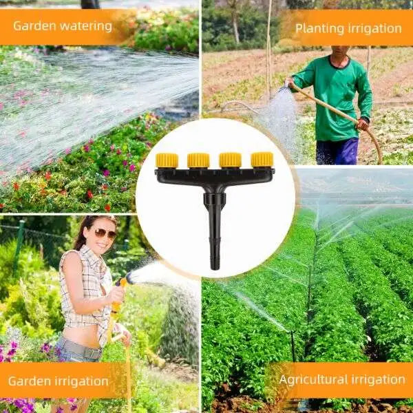 AquaQuad™ – Premium 4-Kopf-Gartenregner
